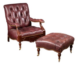 Example of Hancock and Moore Chair and Ottoman Sets