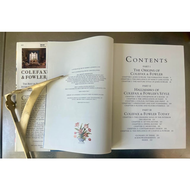 English Colefax & Fowler: The Best in English Interior Decoration, Chester Jones, 1989 For Sale - Image 3 of 4