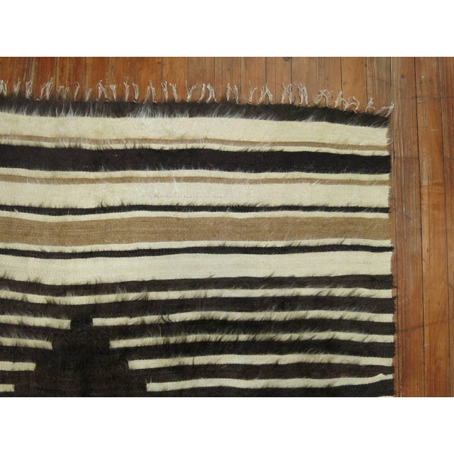 Zabihi Collectio nSirt Vintage Turkish Mohair Rug For Sale - Image 10 of 18