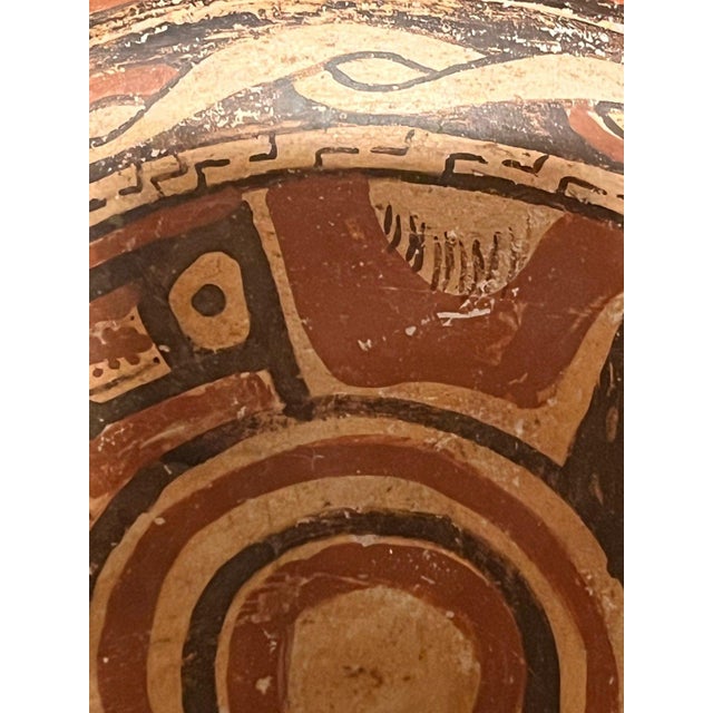 Antique Pre-Columbian Gran Nicoya Polychrome Terracotta Bowl Restored For Sale - Image 4 of 9