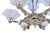 Silver Ceiling Lamp with Metal Mount, 1930s For Sale - Image 8 of 13
