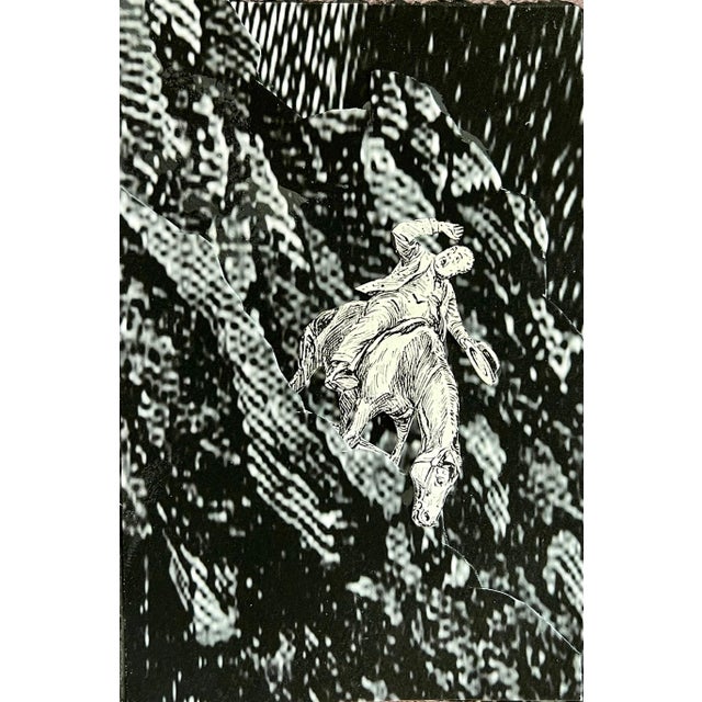 DAVID JAMES GILHOOLY (American, 1943-2013), Mixed media collage 6 x 4 inches, Hand signed and dated verso titled: "Many...