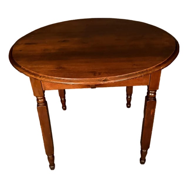 Late 19th Century American Round Dining Table, Circa 1890 For Sale