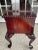 Traditional Mid 20th Century 5 Drawer Carved Mahogany Console Table With Cabriole Legs For Sale - Image 3 of 7
