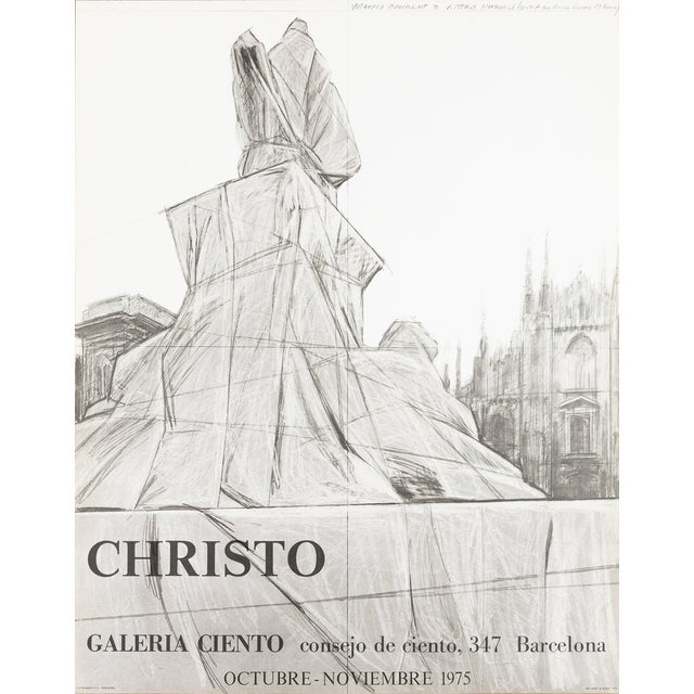 Milano Piazza del Duomo Poster after Christo For Sale