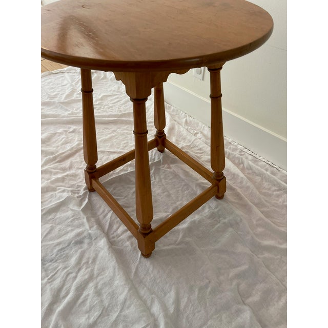 1940s 1940s English Wooden Side Table For Sale - Image 5 of 5