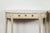 Wood Pair of French 19th Century Neoclassical Style Demilune Tables with Marble Tops For Sale - Image 7 of 12