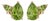 Green Peridot Stud Earrings | 925 Silver Gemstone Dual Studs | Elegant Everyday Earrings | Gift for Her - A Pair For Sale