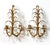 Pair of Vintage Italian Gold Gilt Tole Wall Sconces With Crystal Prisms – Hollywood Regency / Florentine For Sale - Image 9 of 9