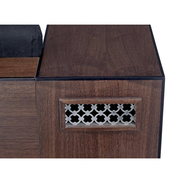 Walnut Sofa with Kaelo Wine Coolers For Sale - Image 5 of 14