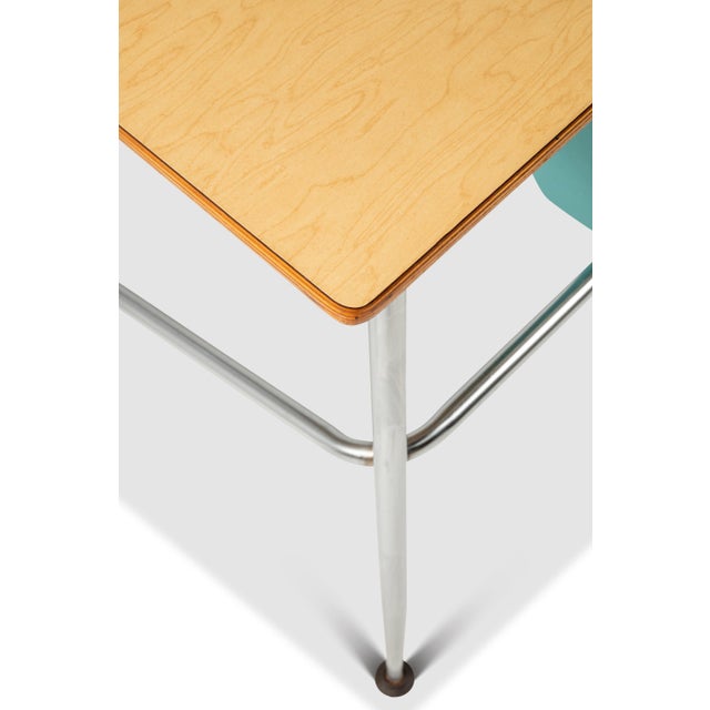 Mid-Century Modern Industrial Writer's Desk / Computer Desk W/ Adjustable Height Desk Top in Chrome & Metal, Usa, C. 1970s For Sale - Image 13 of 18