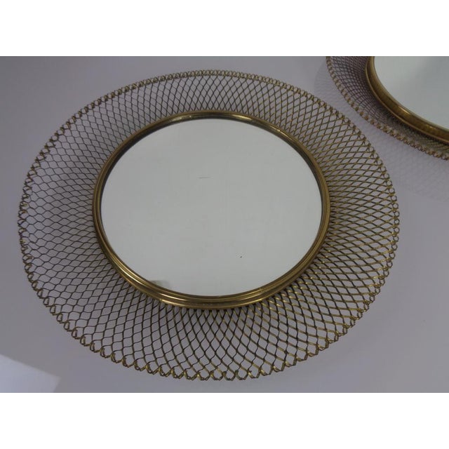 Brass Mirrors, 1960s, Set of 2 For Sale - Image 4 of 15
