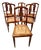 Antique Art Deco Chairs in Walnut, 1900s, Set of 6 For Sale
