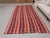 1970s Vintage Handmade Wool Cotton Red Kilim Runner Rug For Sale - Image 4 of 11