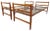 Vintage Stackable Daybeds in Oak Wood and Metal, 1960s, Set of 2 For Sale