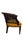 Vintage Cane-Back Barrel Chair With Yellow Upholstered Seat For Sale - Image 6 of 10