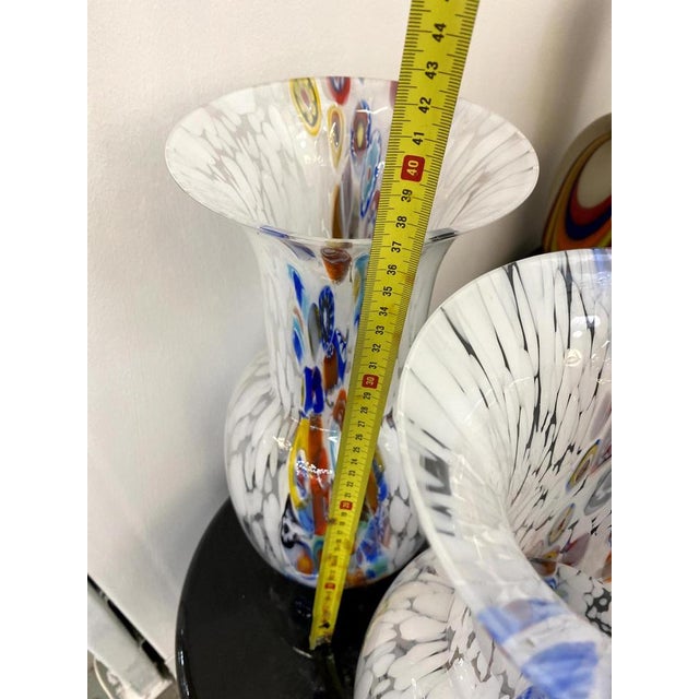 Contemporany Vases in Murrine Murano Glass from Simoeng, Set of 2 For Sale - Image 4 of 17