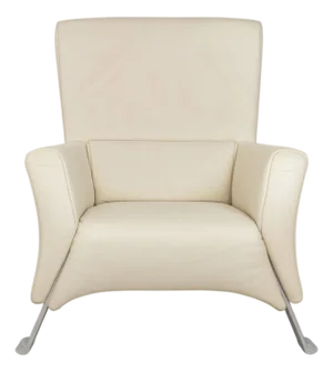 Leather 322 Armchair White Cream from Rolf Benz