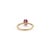1.33ct Emerald Cut Ruby Solitaire Ring With Pave Diamonds in 14k Gold Size 6 For Sale - Image 10 of 17