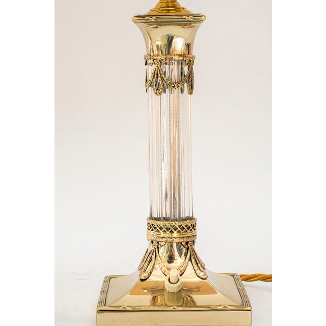 Art Deco Table Lamp with Fabric Shade, Vienna, Austria, 1920s For Sale - Image 11 of 18