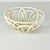 Vintage Italian Arts & Crafts Boho Chic Handcrafted Open Weave Studio Pottery Serving Bowl, Ivory For Sale - Image 9 of 11