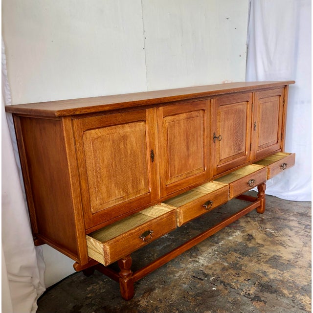 Mid 20th Century Mid 20th Century Danish Oak Sideboard by Henning Kjaernulf, Attributed For Sale - Image 5 of 8