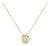 14K Yellow Gold 1 3/8 Cttw Bezel Set Round Diamond Solitaire Pendant Necklace For Sale