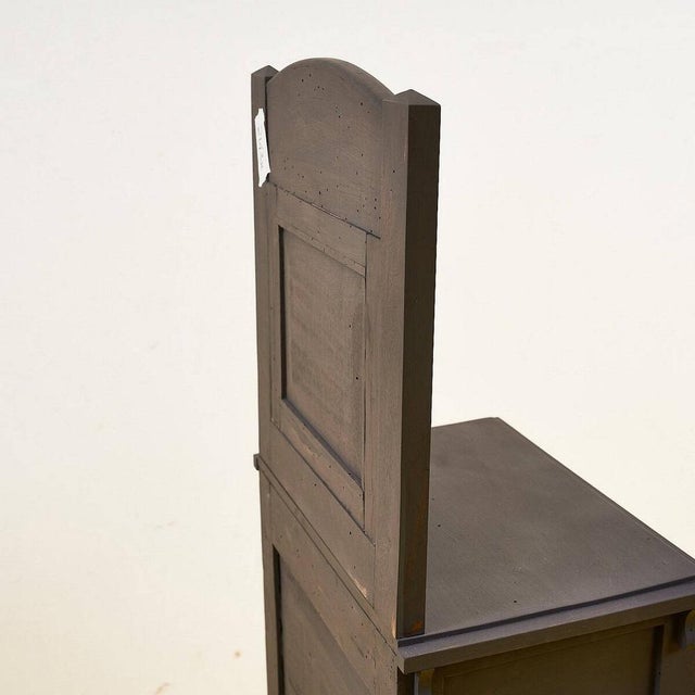 Vintage Wooden Bedside Table, 1940s For Sale - Image 6 of 9