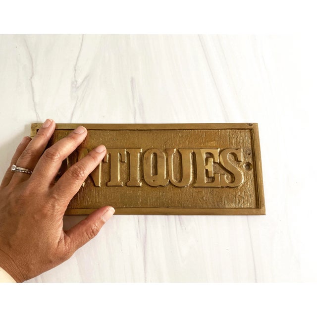 Vintage Brass Vintages Sign. Made of solid brass. Great piece to have on your wall. Does not come with screws.