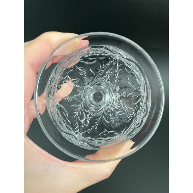 Glass McKee Depression Glass Rock Crystal Clear 7.5 Oz Low Water Goblets - Set of 8 For Sale - Image 7 of 10