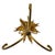 Vintage Gilded Tole White Floral / Flower Accent / Side / Drinks Table, in the Manner of Hans Kögl For Sale - Image 9 of 9