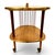 Mid-Century Modern Scandinavian Kidney-Shaped Wooden Bar Cart Serving Trolley, 1960s For Sale - Image 10 of 17