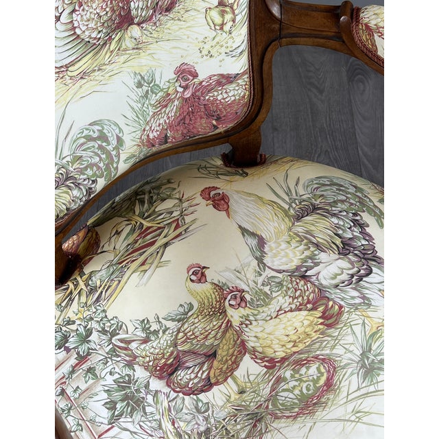 Antique Napoleon III Carved Wooden Armchair For Sale - Image 6 of 12