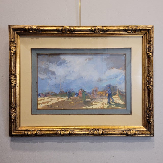 S. Nanzy, Squall in the Landes, 1890, Gouache and Watercolor on Cardboard, Framed For Sale - Image 5 of 18