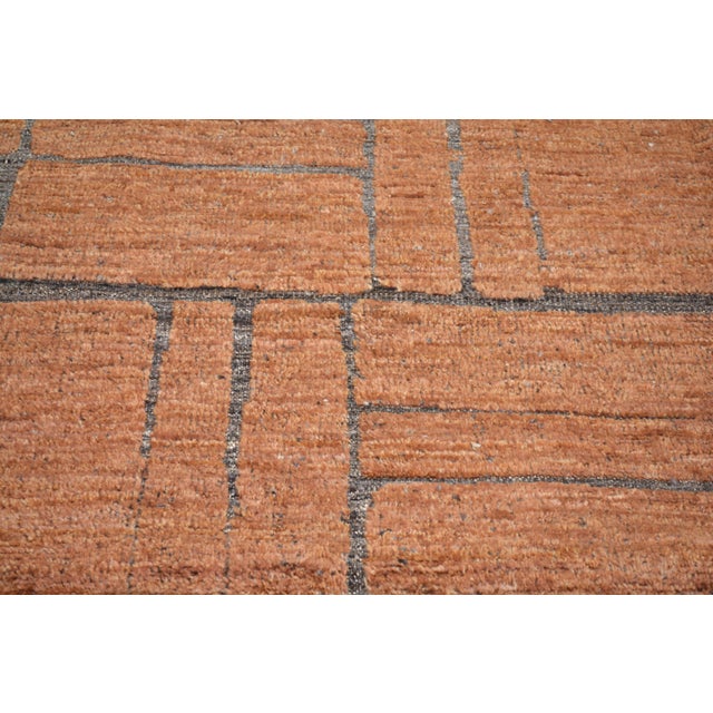 Moroccan Hand Knotted Wool Rug, 9'x12'1'' For Sale - Image 4 of 6