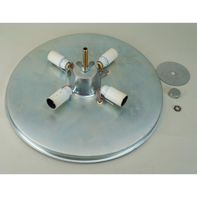 Mid-Century Modern Cocoon Ceiling Lamp with Op Art Pattern by Fritz Wauer for Goldkant Leuchten For Sale - Image 12 of 15