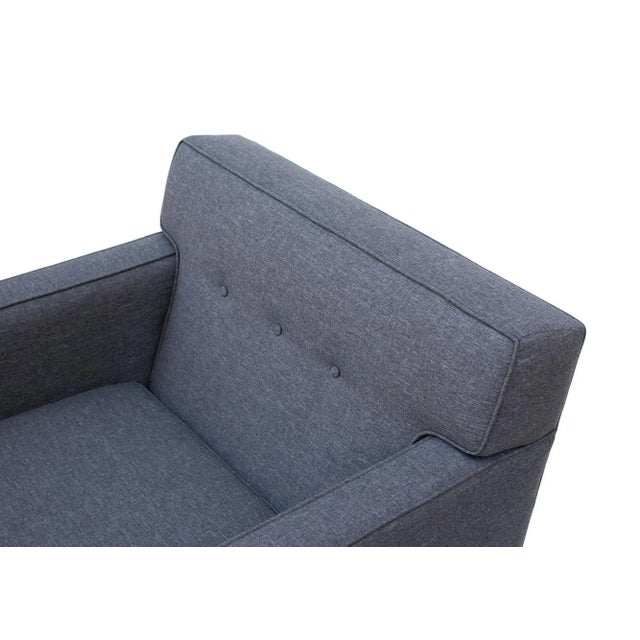 Tufted Midcentury Armchairs in the Style of Dunbar- a Pair For Sale - Image 12 of 13