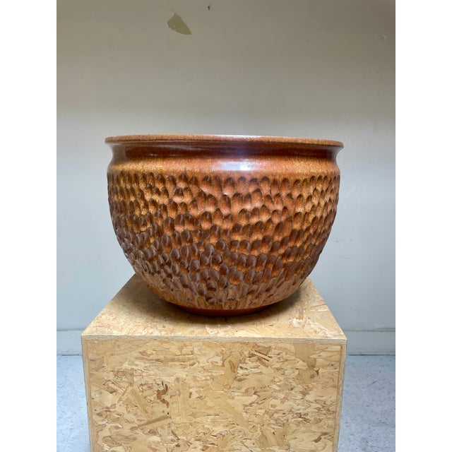 Vintage Brutalist Thumbprint Planter Attributed to David Cressey for Earthgender 1970s For Sale In Los Angeles - Image 6 of 6