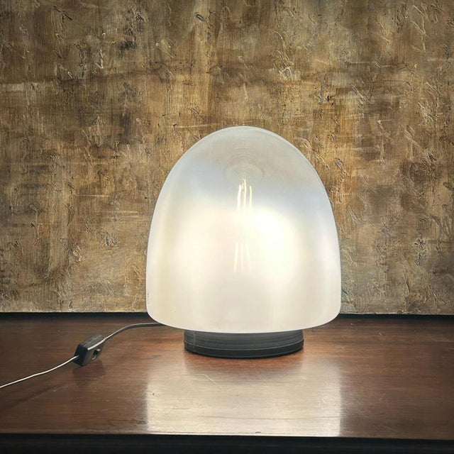 Ebe 34 Table Lamp in Glass and Metal by Giusto Toso for Leucos, Italy, 1970s For Sale - Image 3 of 13