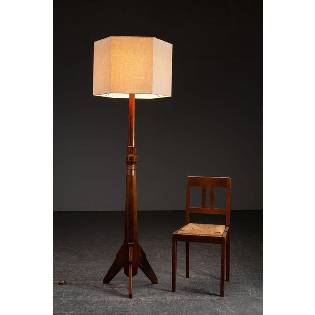 Brown Architectural Standing Lamp, 1920s For Sale - Image 8 of 12