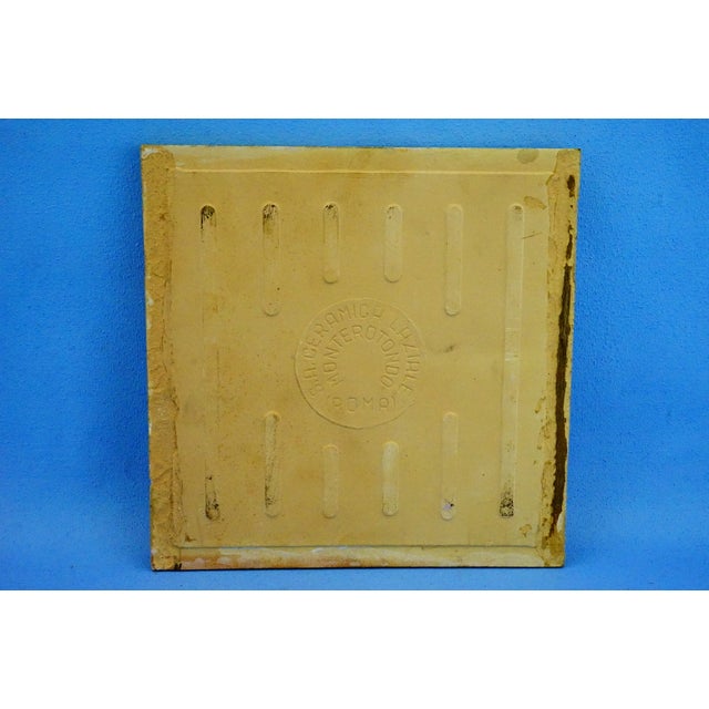 Roman Ceramic Tiles with Painted Landscape, Monterotondo, 1940s, Set of 3 For Sale - Image 18 of 18