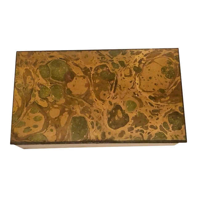 1950s Mid Century Paper and Wood Box by Alessandro Albrizzi For Sale