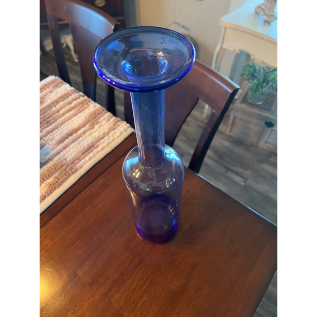 Art Deco 1970s Holmegaard Gulvase Otto Style Vase For Sale - Image 3 of 3