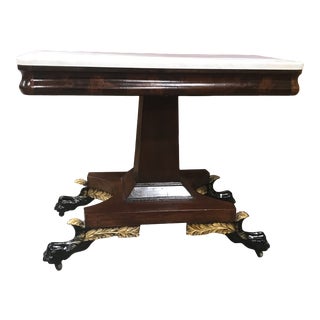 19th Century Classical Marble Top Console Table For Sale