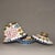 1960s Chinese Cloisonne Peony Gaiwan Teacup With Saucer For Sale - Image 9 of 9