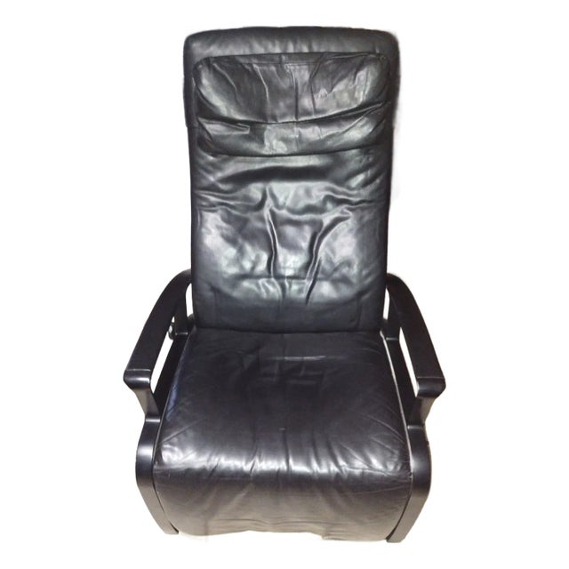 1980's Porsche Leather Recliner Chair Ip84s For Sale