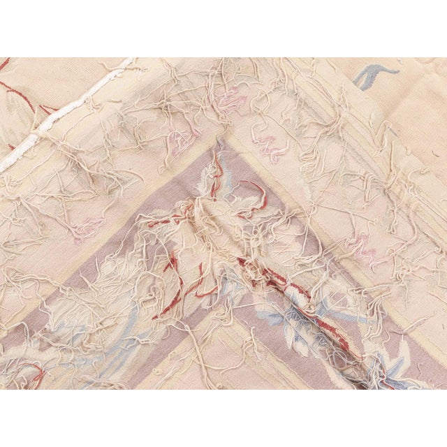 Doris Leslie Blau Aubusson Rug Size: 9'0" × 12'0" (274 × 365 cm) Age: New Color: Blue, Cream, Pink, Taupe Material: Wool...