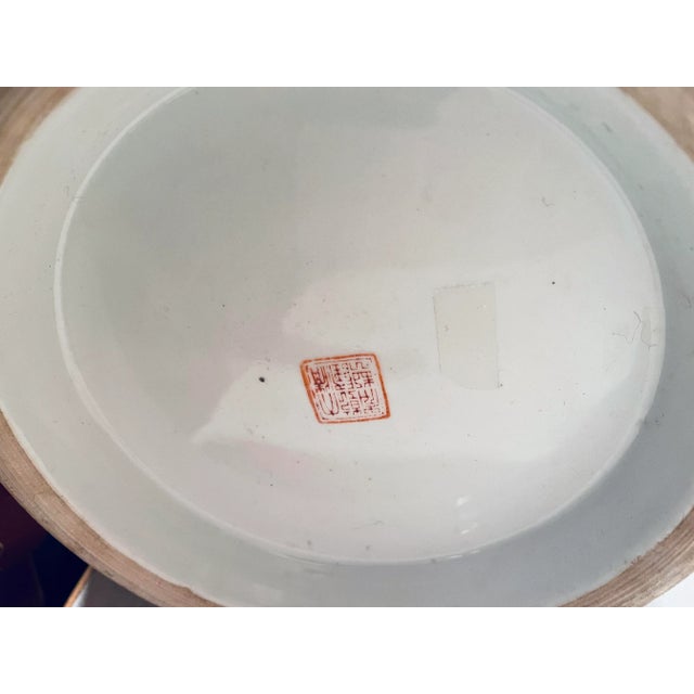 Black Antique Late 19th Century Chinese Imperial Famille Noir Porcelain Vase For Sale - Image 8 of 9