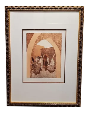 “The Souk” Limited Edition Etching by Azoulay Guillaume