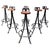 Vintage Brutalist Wrought Iron Bar Stools, 1970s, Set of 6 For Sale - Image 17 of 17